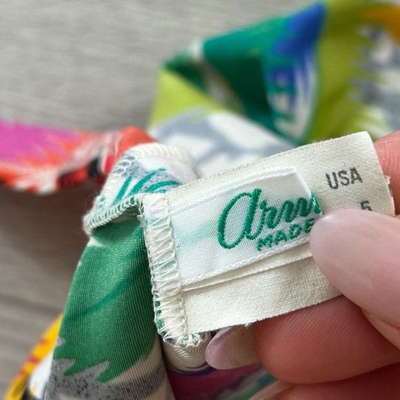 Armonia Vintage Print One Piece Swimsuit Deadstock - Picture 6 of 13